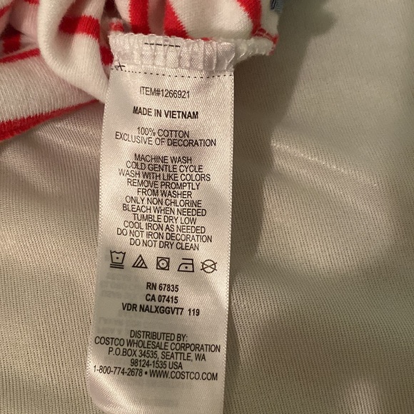 Nautica brand  red striped top soft material - Picture 4 of 4